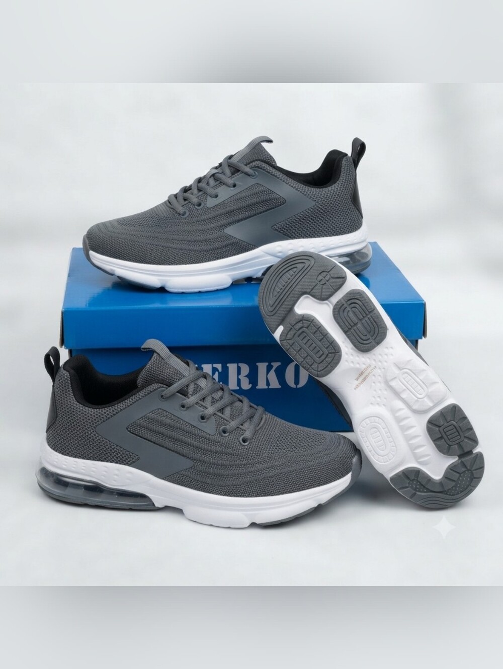 Jerko Dark Gray Comfort Breathable Training Shoes Lightweight